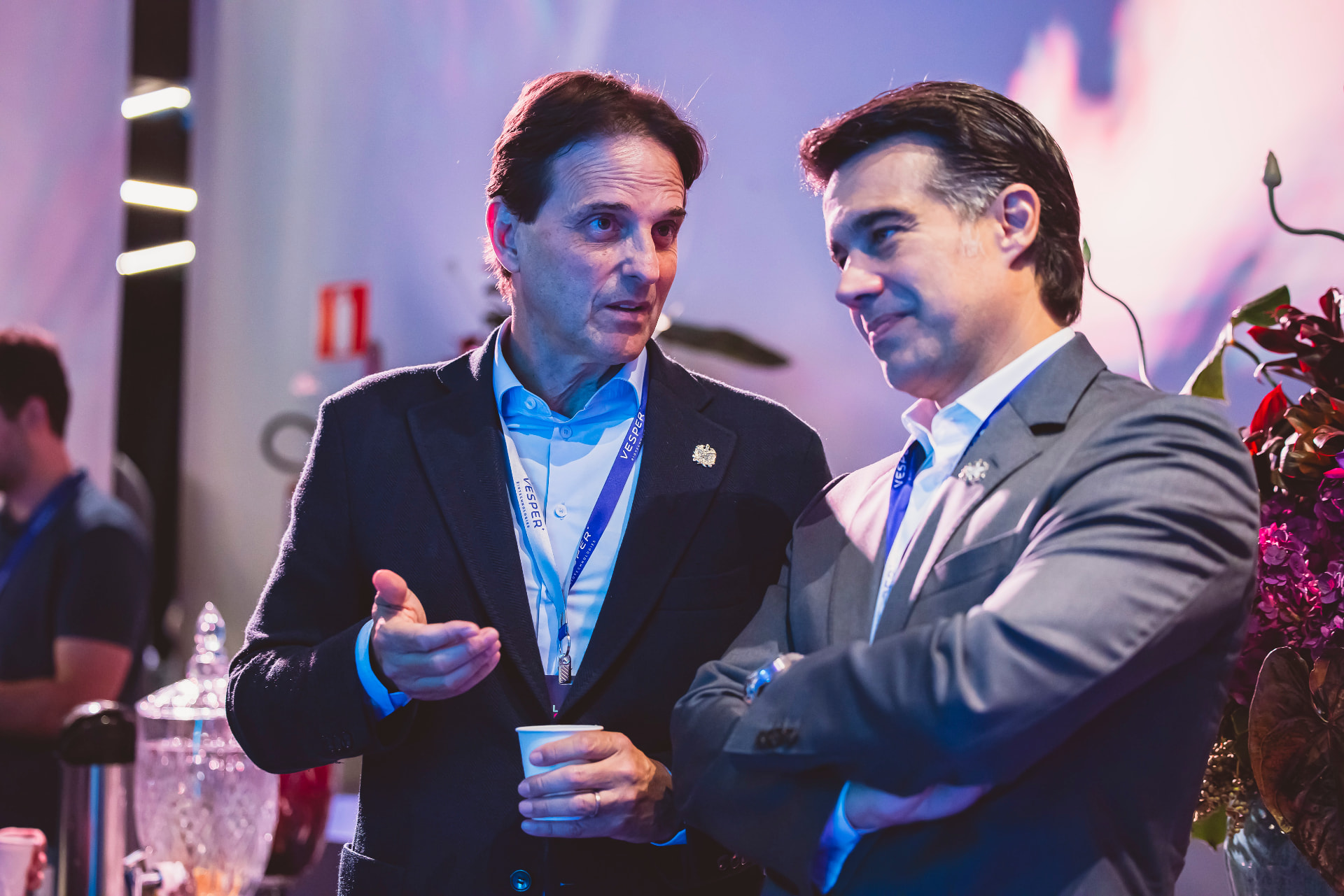 Conversations at the venue