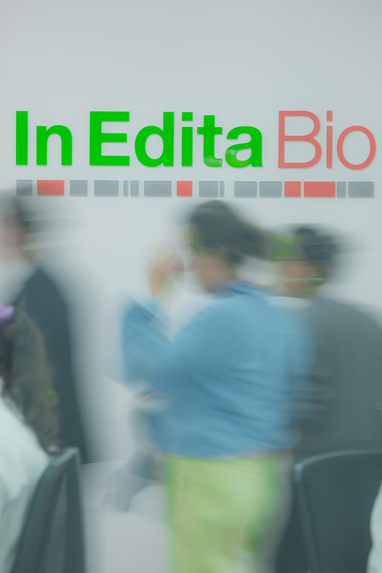 In Edita Bio signage at the laboratory entrance