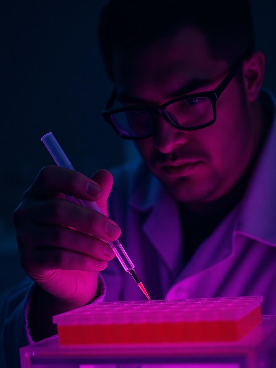 Vesper scientist running a molecular assay