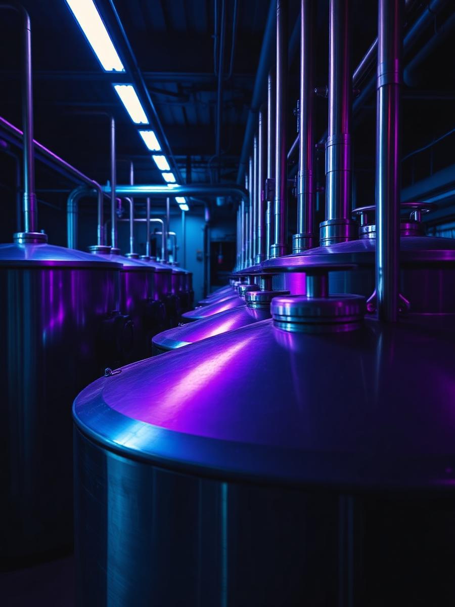 Bioreactors in a biotech production facility